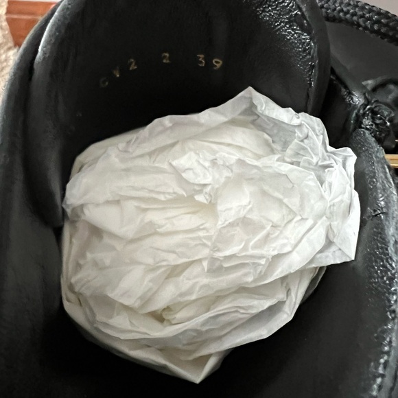 Valentino Garavani Black Studded Combat Boots - Picture 4 of 16